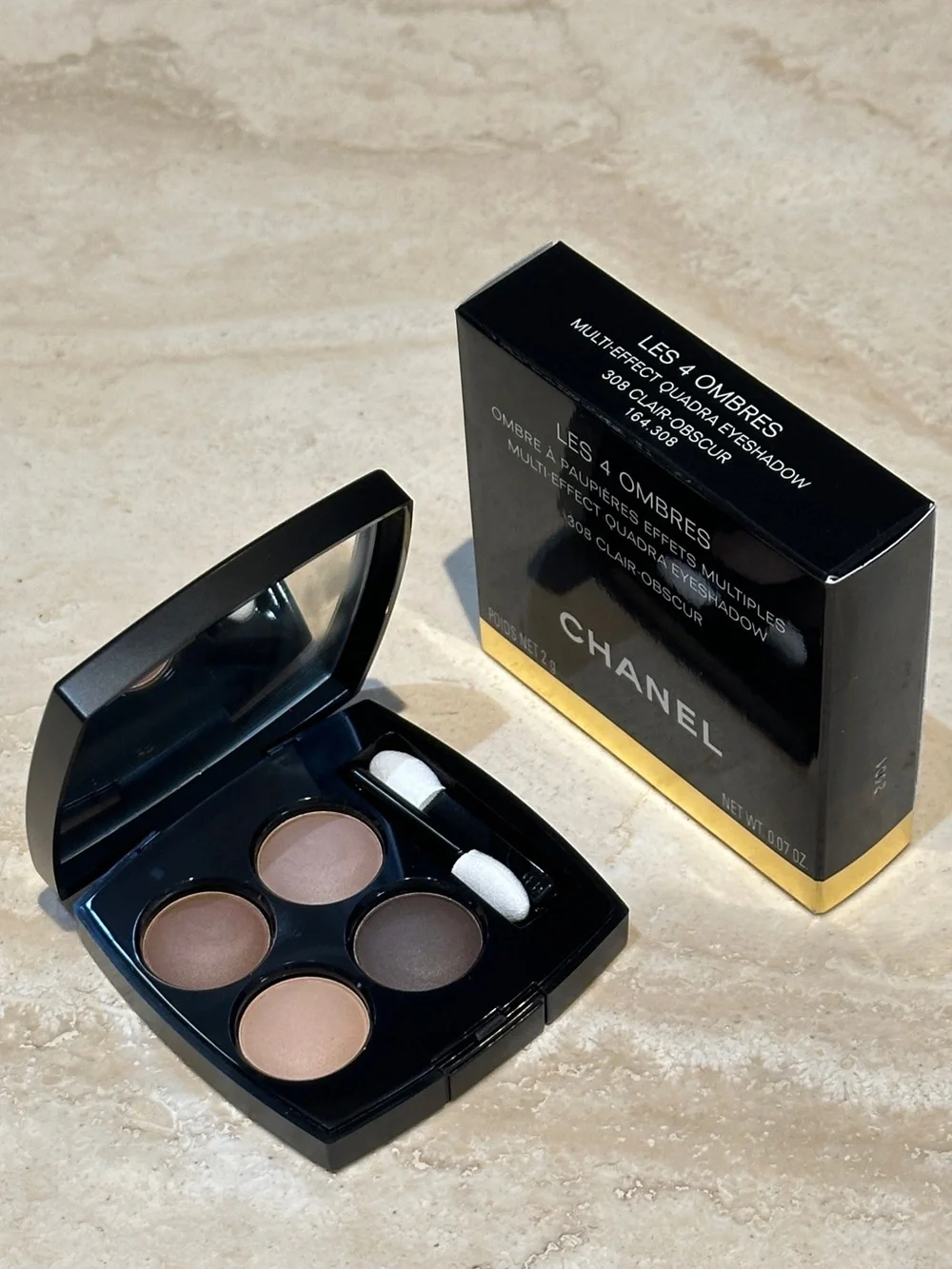 CHANEL LES 4 OMBRES MULTI-EFFECT QUADRA EYESHADOW - 308 CLAIR-OBSCUR